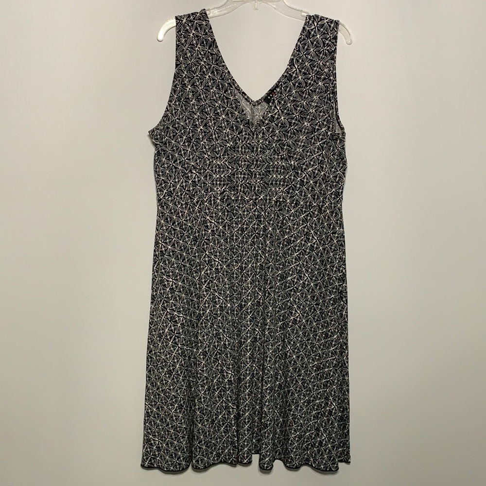 Black and White Patterned Dress